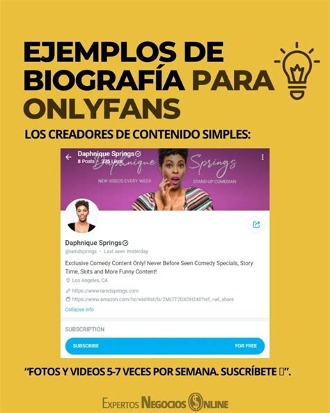 que poner en mi biografia de onlyfans|Consejos y Ejemplos para Crear una Biografía。